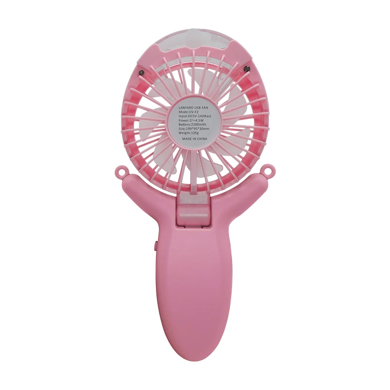 3 Modes Mini Portable Fan Water Spray Humidifier Rechargeable USB Handheld Fan for outdoor
