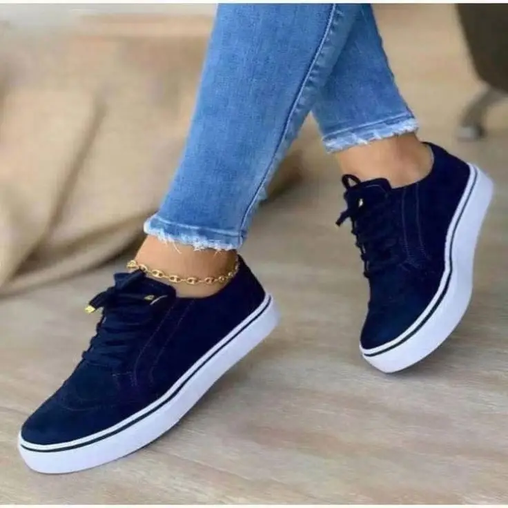 2025  Trend Hollow Lace Up Leather Custom Sport Running Ladies Sneakers Casual Shoes For Women