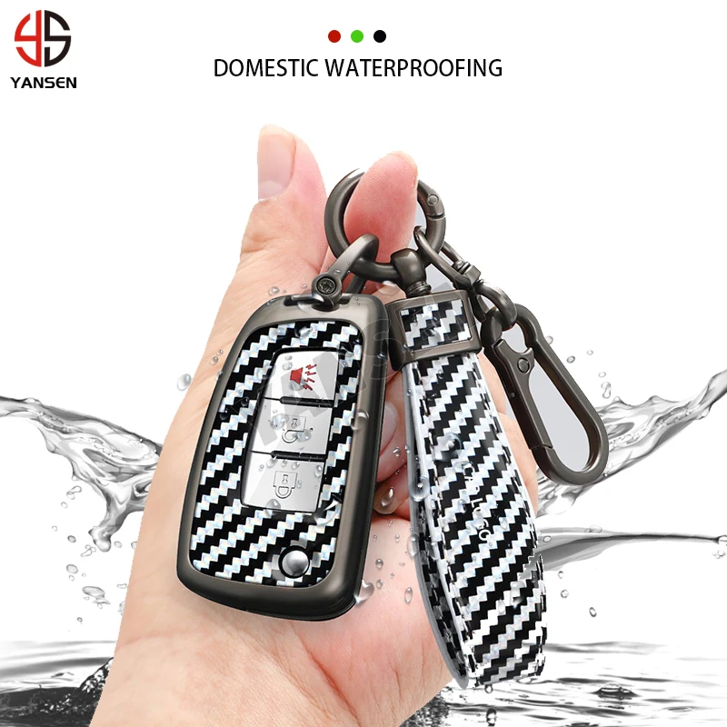 2023 NEW Carbon Fiber Car Key Cover Case Shell For Nissan Qashqai J11 X-trail Tiida Trail MAXIMA ALTIMA Juke Sylphy LIVINA
