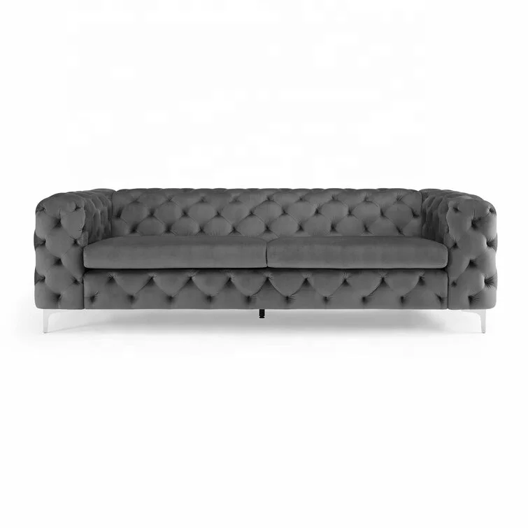Современный бархатный диван Chesterfield секционный с пуговицами мягкие диваны для гостиной