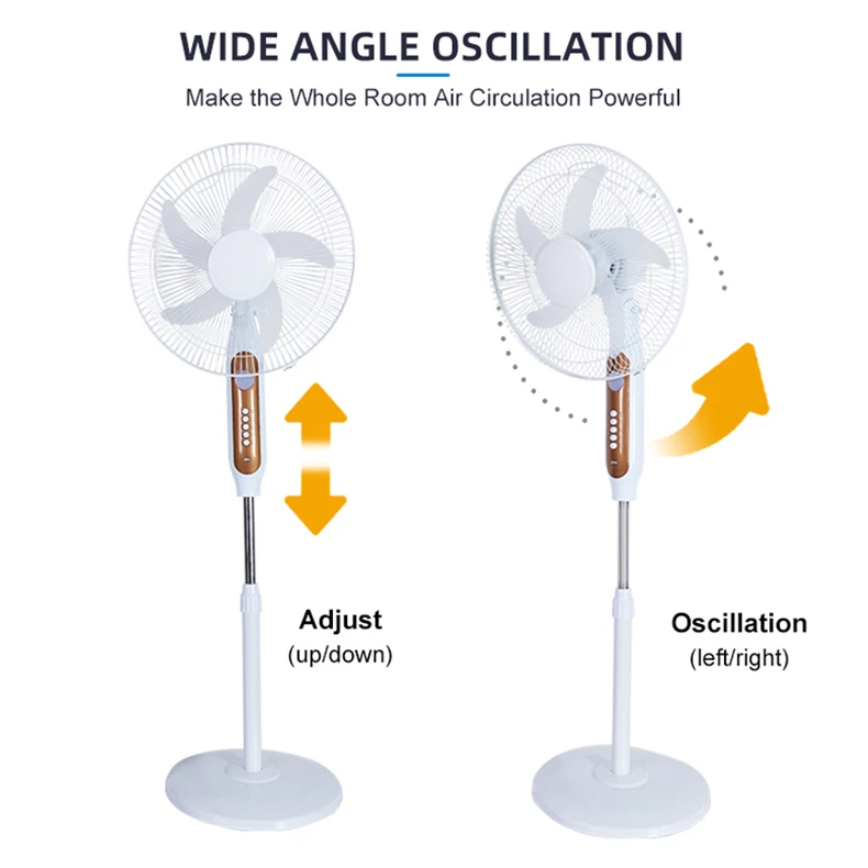 Remote Control Adjust Air Cooling Household Outdoor Ac Dc Rechargeable Solar Floor Stand Fan