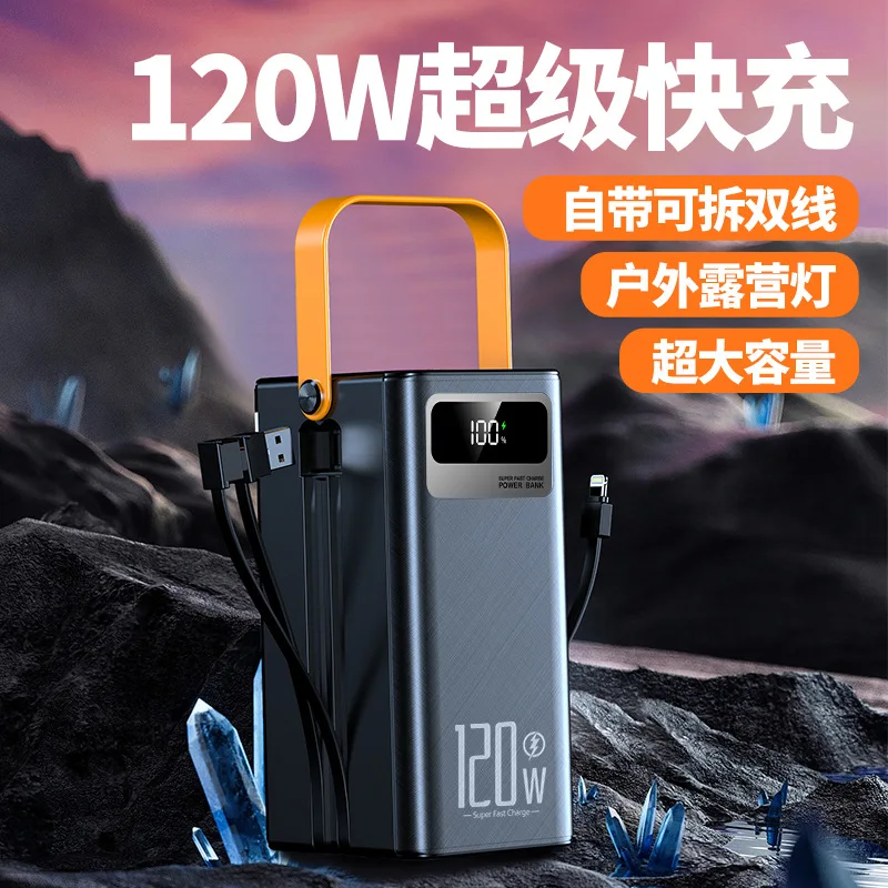 80000mah Super High Capacity Portable Charger with 4USB TYPE-C Output Fast Charging Treasure with LED Display,power banks