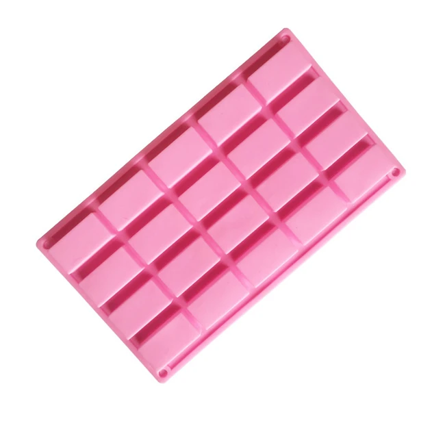20 Cavity Handmade Disposable Soap mould in Hotel mini rectangle silicone soap mold,massage silicone soap mold