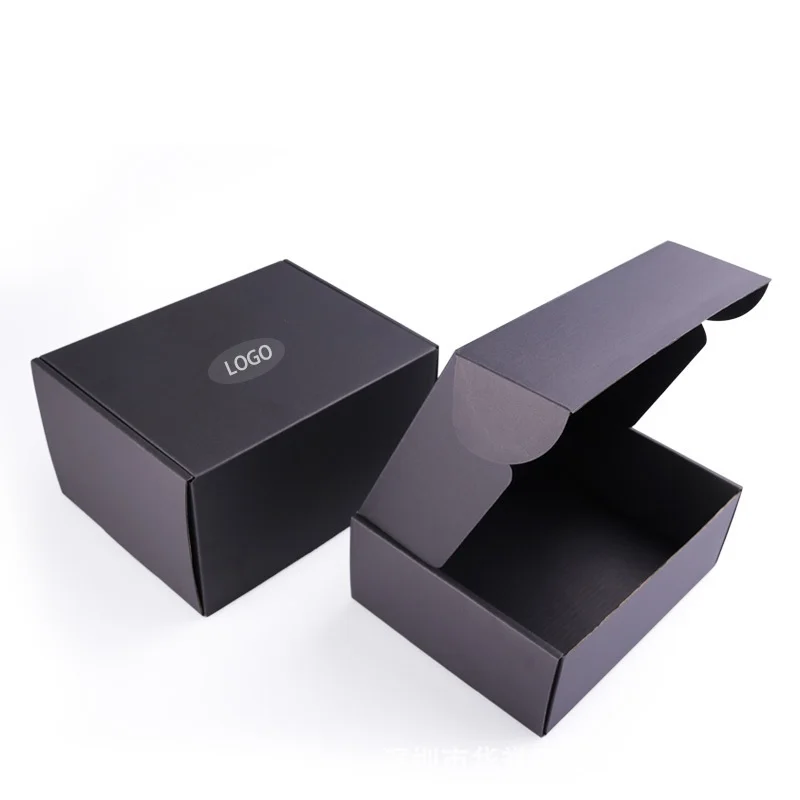 Wholesale Customizable Packaging Box Shipping Boxes Black