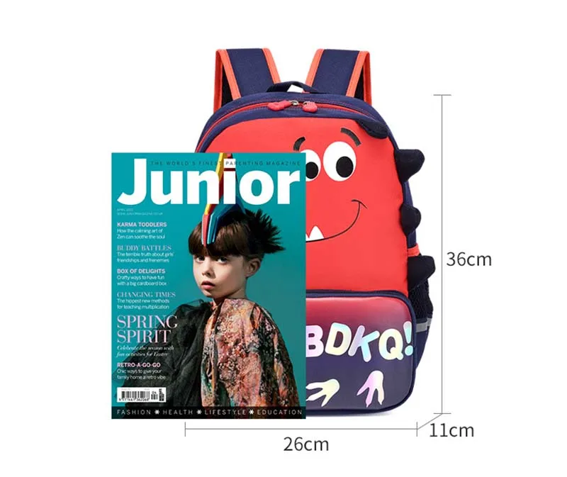 Nursery Kids Dinosaur Print Backpacks Toddle Children School Bag Zoo 3D Cute Animal Cartoon Preschool Rucksack
