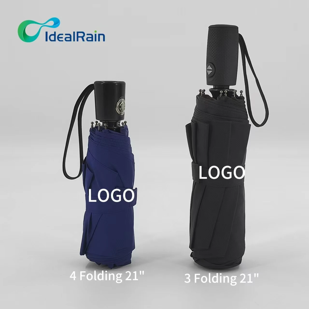 Sublimated Custom LOGO Print 4 Folding Umbrella Automatic Windproof Sunshade for Rain Promotion Travel Somebrilla Paraguas