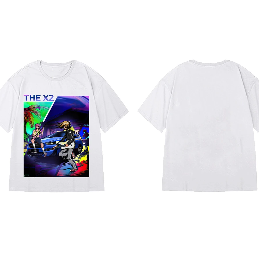 Custom Printed Pictures Car T shirts Men Printing Logo Cotton 240 Gsm Casual Quantity Silk T Shirt Unisex