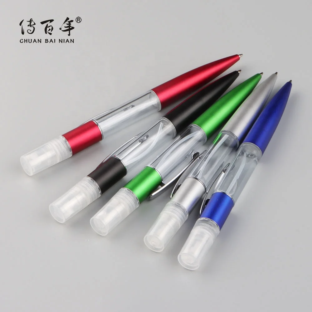 Hot Selling 5ML Capacity Alcohol Hand Sanitizer Gel Spray Dispenser Ballpoint Pen