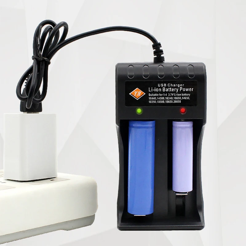 18650 26650 3.7v lithium battery charger led flashlight battery charger for lithium battery