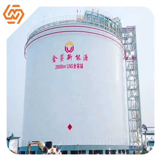 SC Large Flat Bottom Atmospheric Cryogenic Liquid Storage Tanks Customized 10000m3 to 50000m3