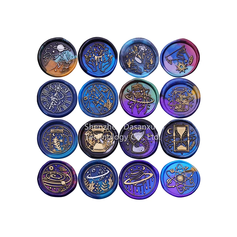 Hands Stars Reach Pampering Marionette Star Puppet Show Universe Invitation Cards Decor seal sticker name Wax Seal Stamp