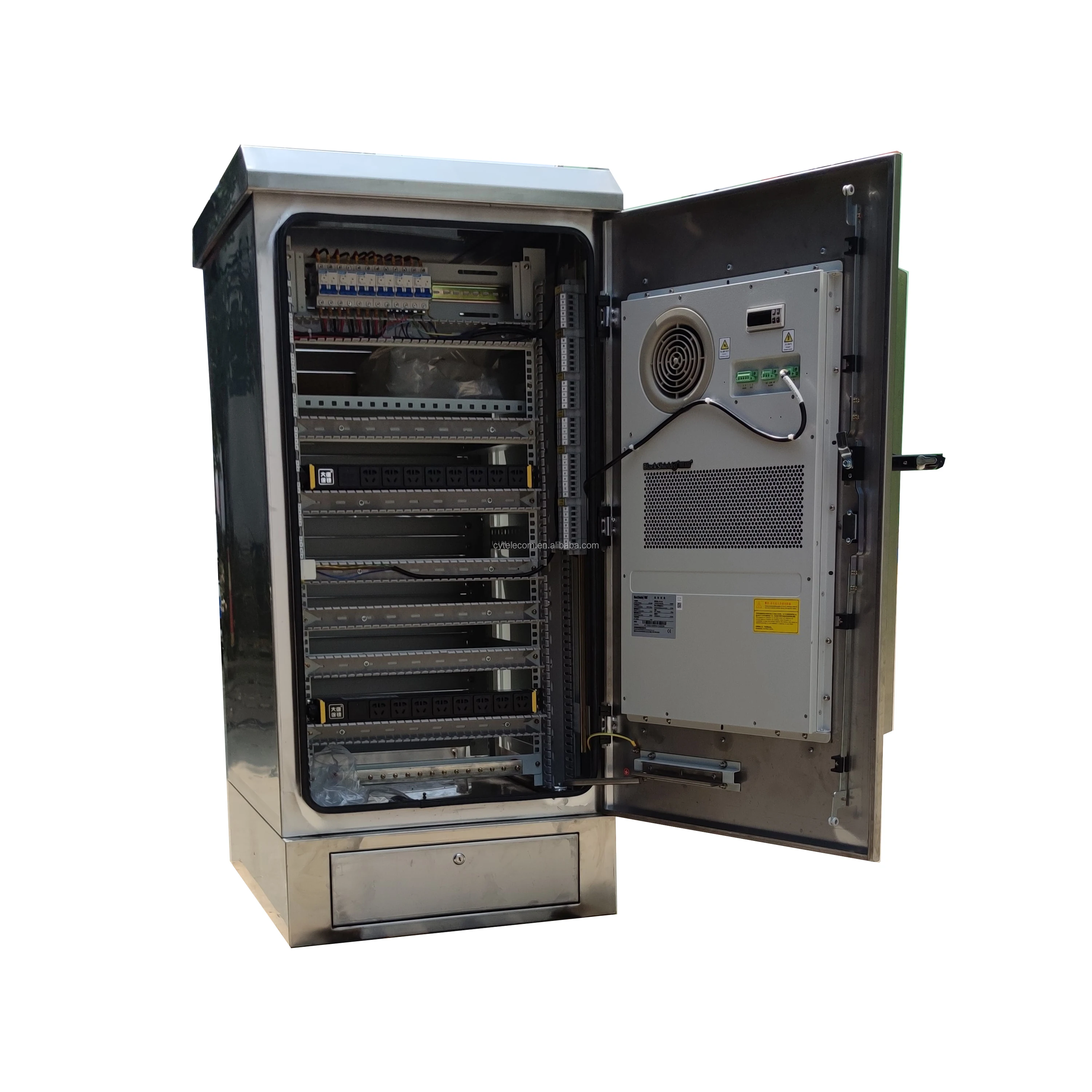 Outdoor Server Rack Cabinet Waterproof Rack 19 Inch Telecom Battery Rectifier Power Switch Air Conditioner 5G Cabinet