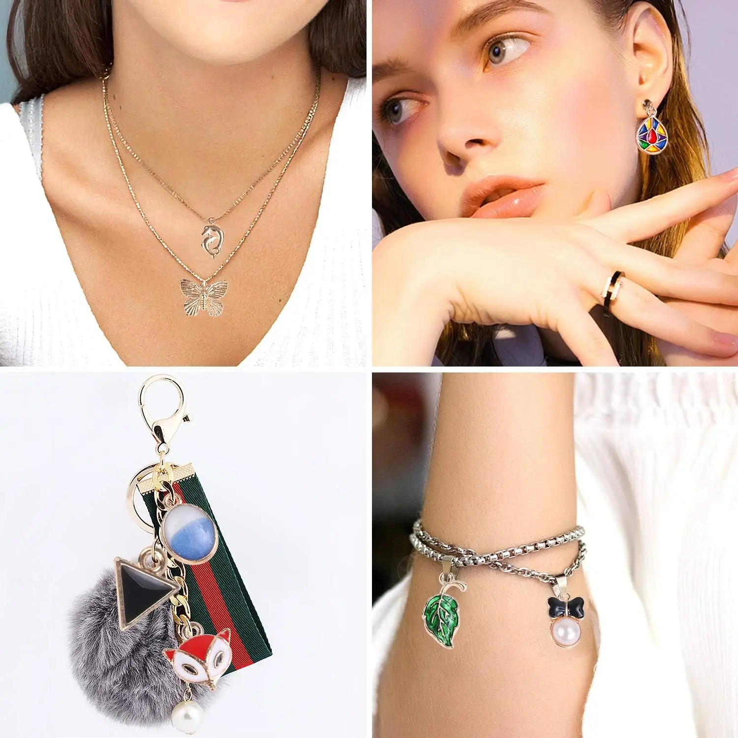 Wholesale Bulk Lots of Gold Plated Enamel Pendants & Charms Assorted Jewelry Making Charms DIY Necklace Bracelet Earring Crafts