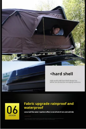 Fully Automatic Outdoor Hard Shell Folding Car Roof Tent for Off-Road & Camping Self-Driving Tours