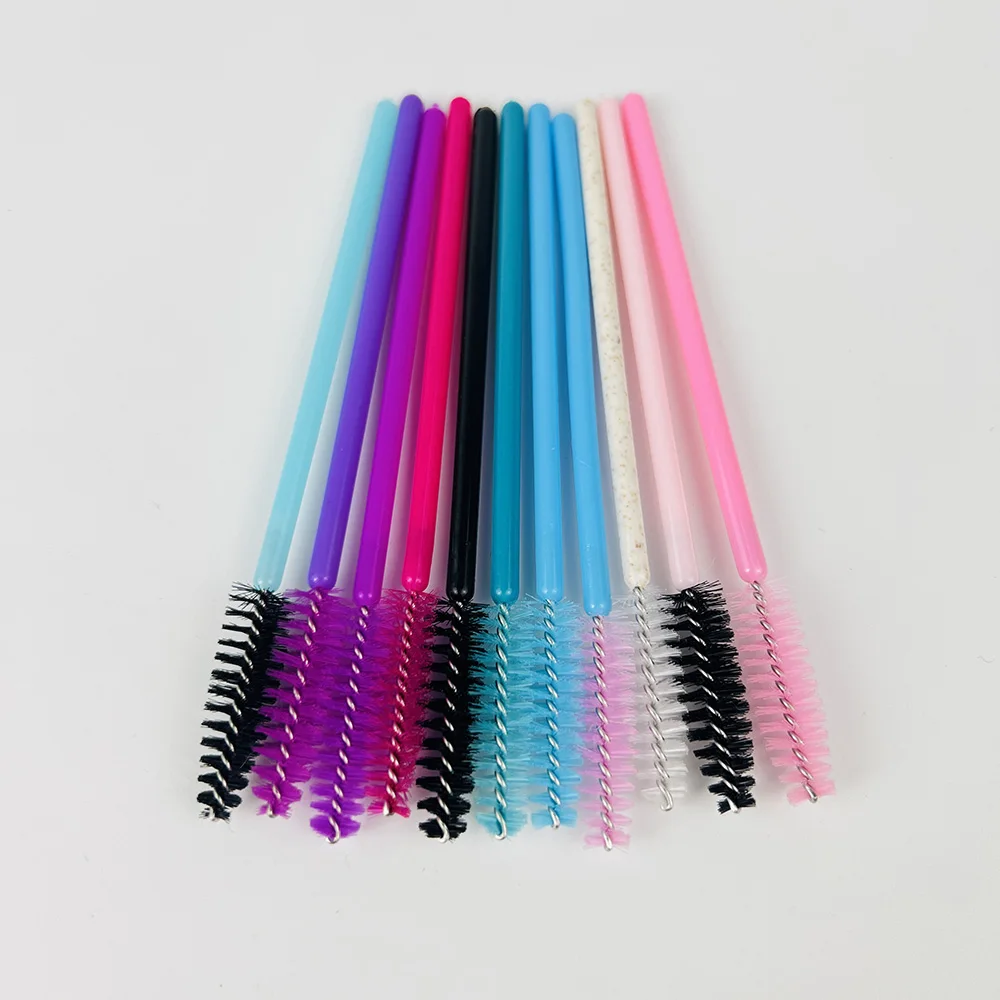 Eyelash Brush eye Makeup Brushes Black Pink Purple Lash Applicator Tool Mascara Eyelashes Brush tube