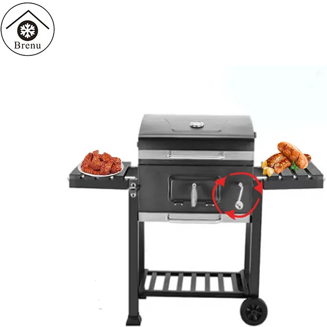 Brenu barbecue grill stove charcoal smoker large big square manufacture portable grills outdoor and pig roast bbq