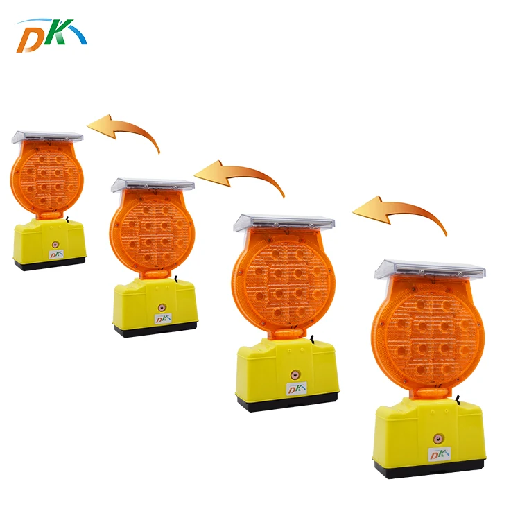 DEKE DK LED IP65 Waterproof solar LED infrared flasher traffic barricade light