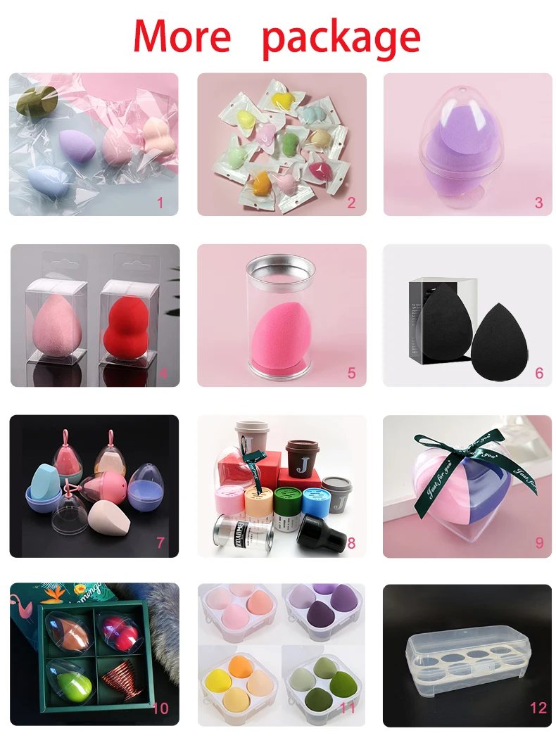 Free Sample Soft Vegan Makeup Sponge Beauty Blending belleza accesorios Dry Wet Use Foundation Cushion puff
