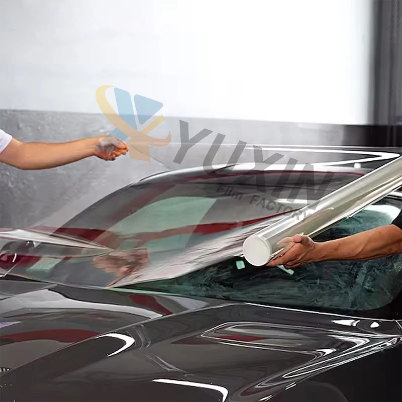 Yuxin Anti Scratch Ultra Shield Protective Gloss Clear Self Healing TPU Glass Shield ppf Car Windshield Protection Film