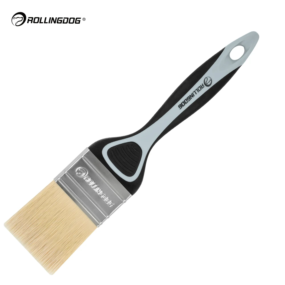ROLLINGDOG Smooth-X 10600 Seamless 50%PBT 50%PET Synthetic Filament Soft SRT 50mm Paint Brushes Paint Brush