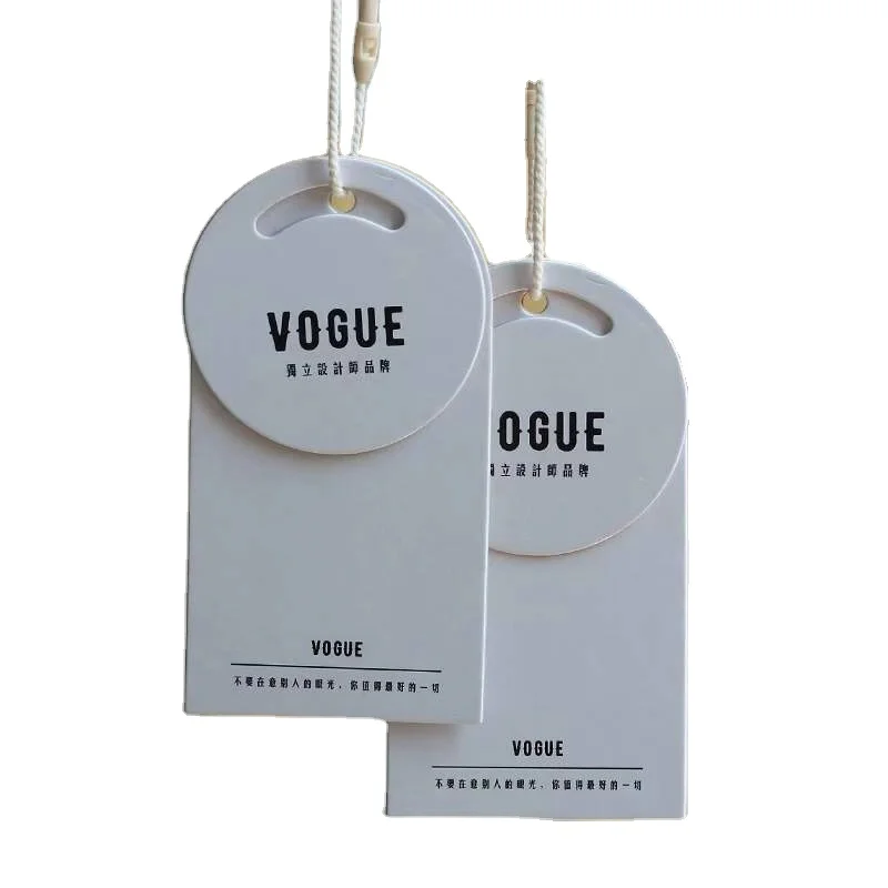 Customized Garment Accessories swing tag Print Swing Hang Tag Custom Label