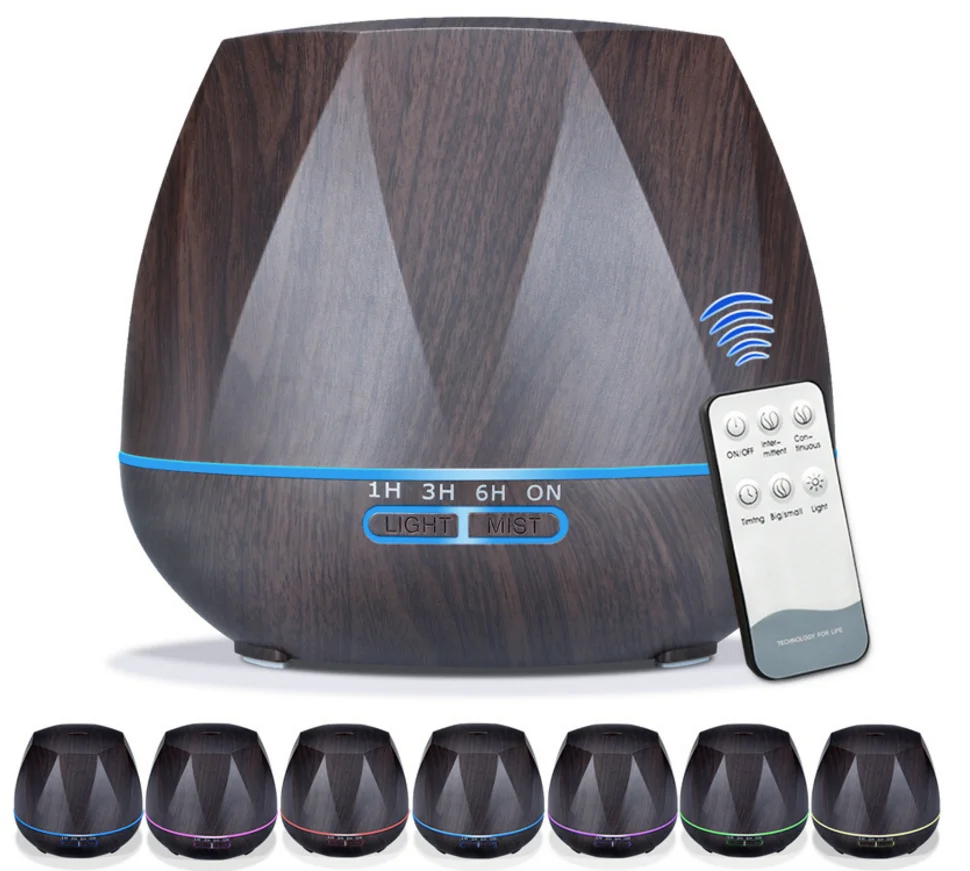 
Diamond Diffuser Design Big Mist Spray Electric Essential Oil Diffuser 500ML Ultrasonic Aroma Diffuser Remote Control wireless 