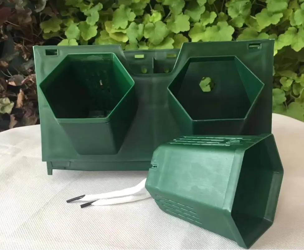 Three-dimensional vertical greening plant wall combined flower pot living real plant wall