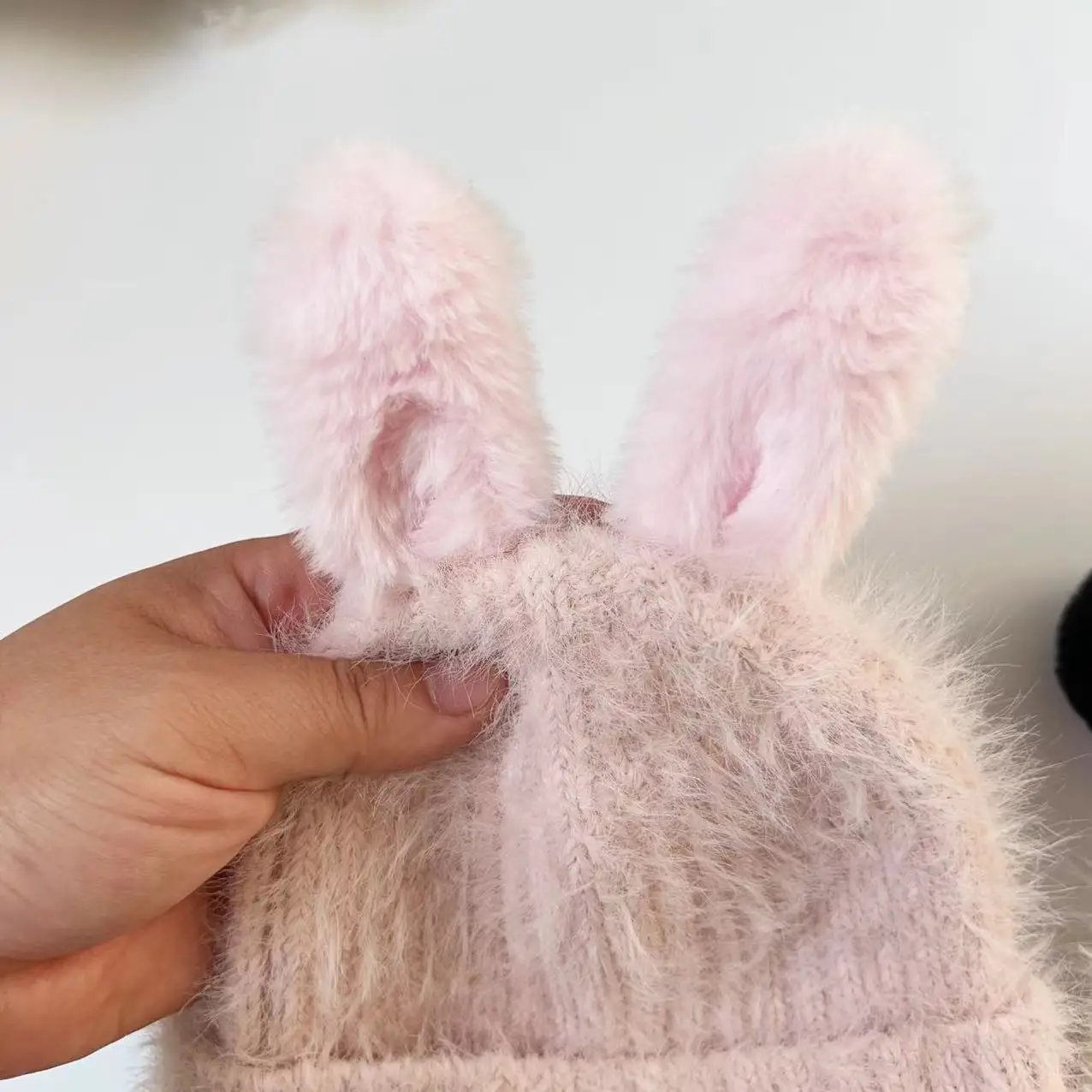 2024 New Design Winter Warm Animal Ears Hat Cashmere Children knitted Hat Beanie Customized Kids Fleece Warm Hat with Ears