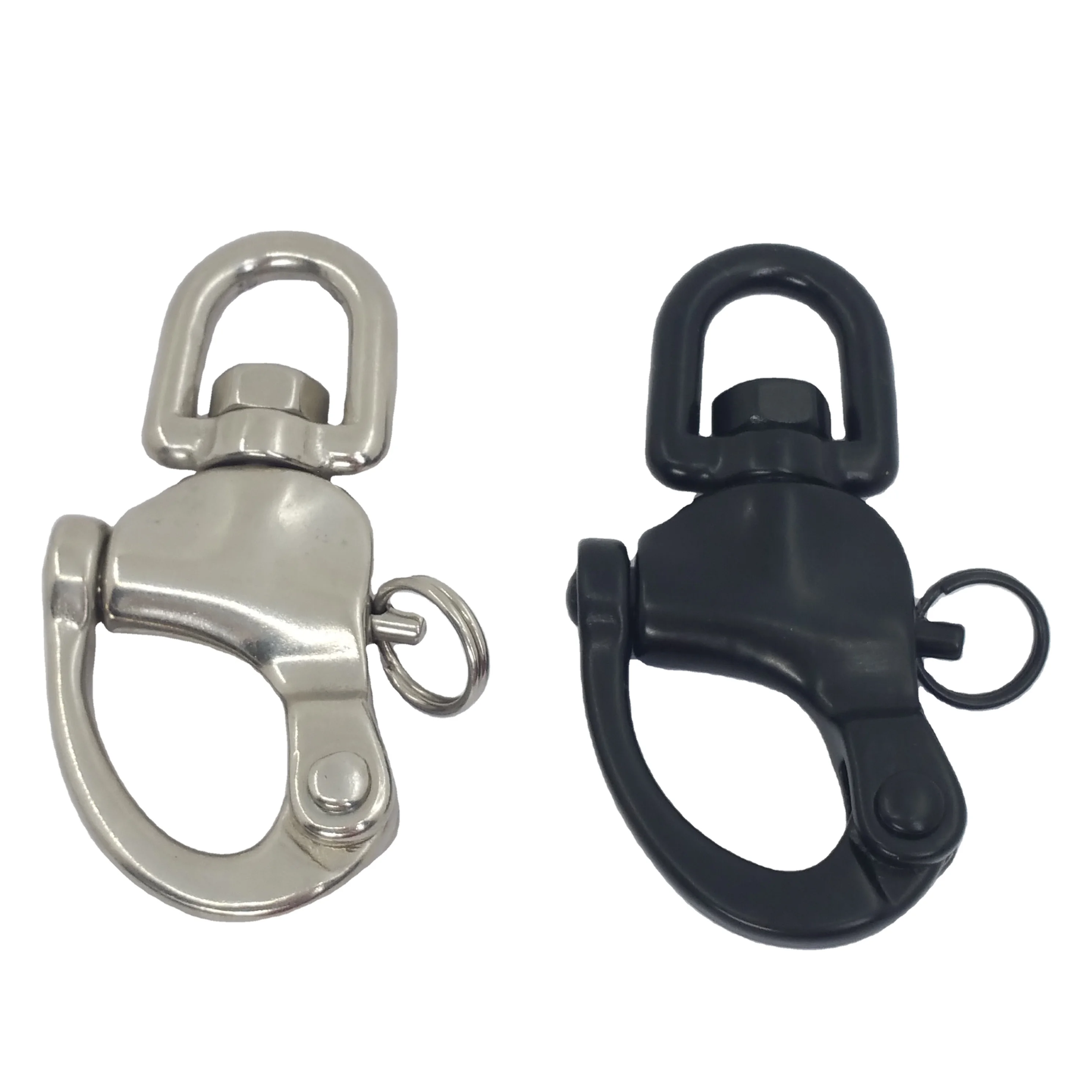 Climb Black Quick Release High Strength Swivel Snap Shackle