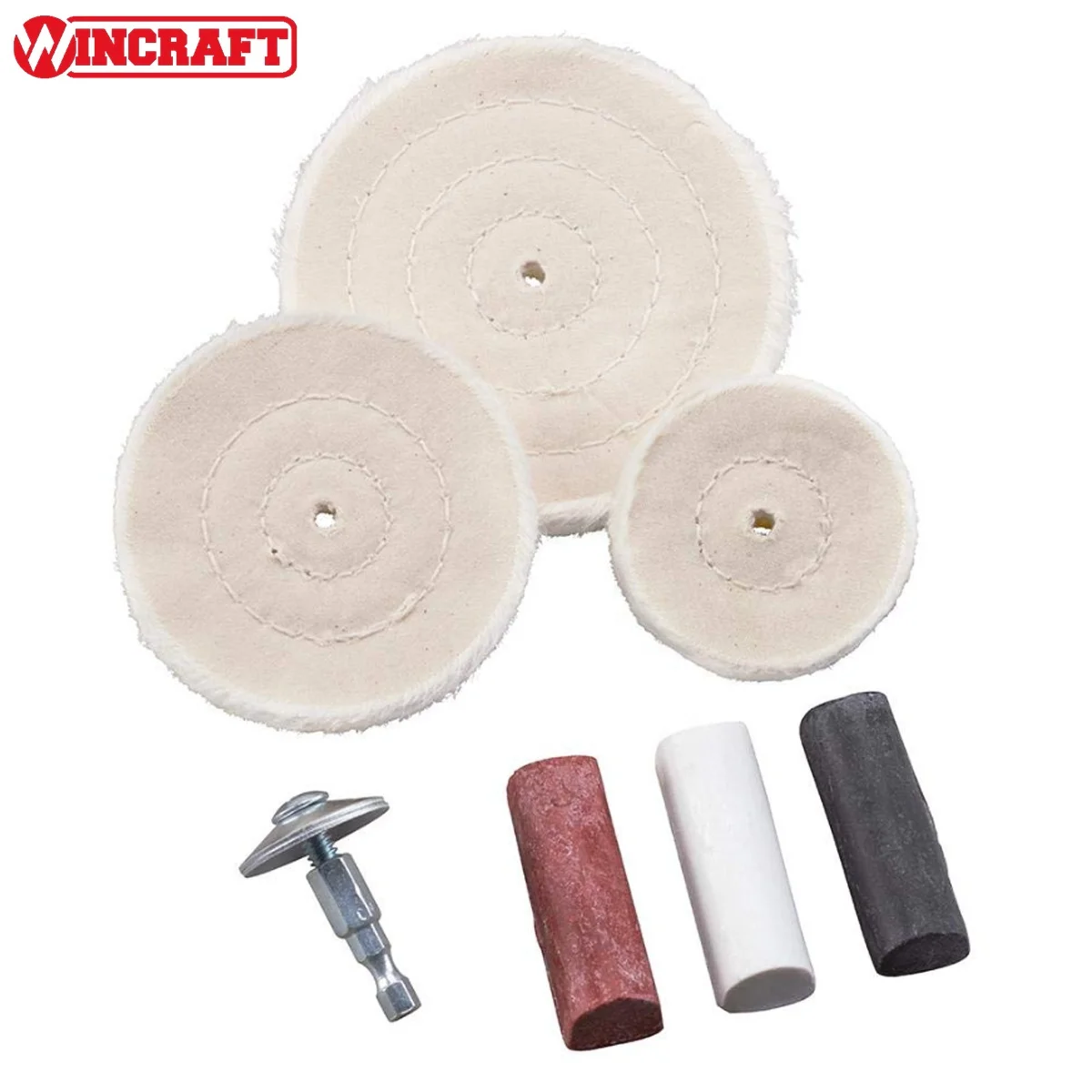 7 PCE Metal Buffing And Polishing Kit Contains Three Polishing Pastes