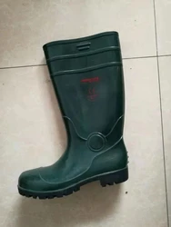 Custom Logo Knee High PVC Work Boots, Wellies Gumboots, Pvc White Safety Rubber Boots For Food Industry