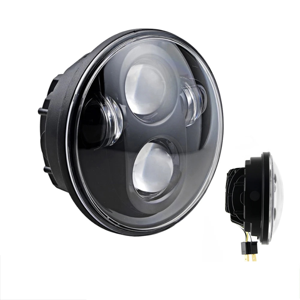 27W Super Bright Aluminum Housing Waterproof Ip68 5.75 Inch Round Lamp Motorcycle Led Headlight