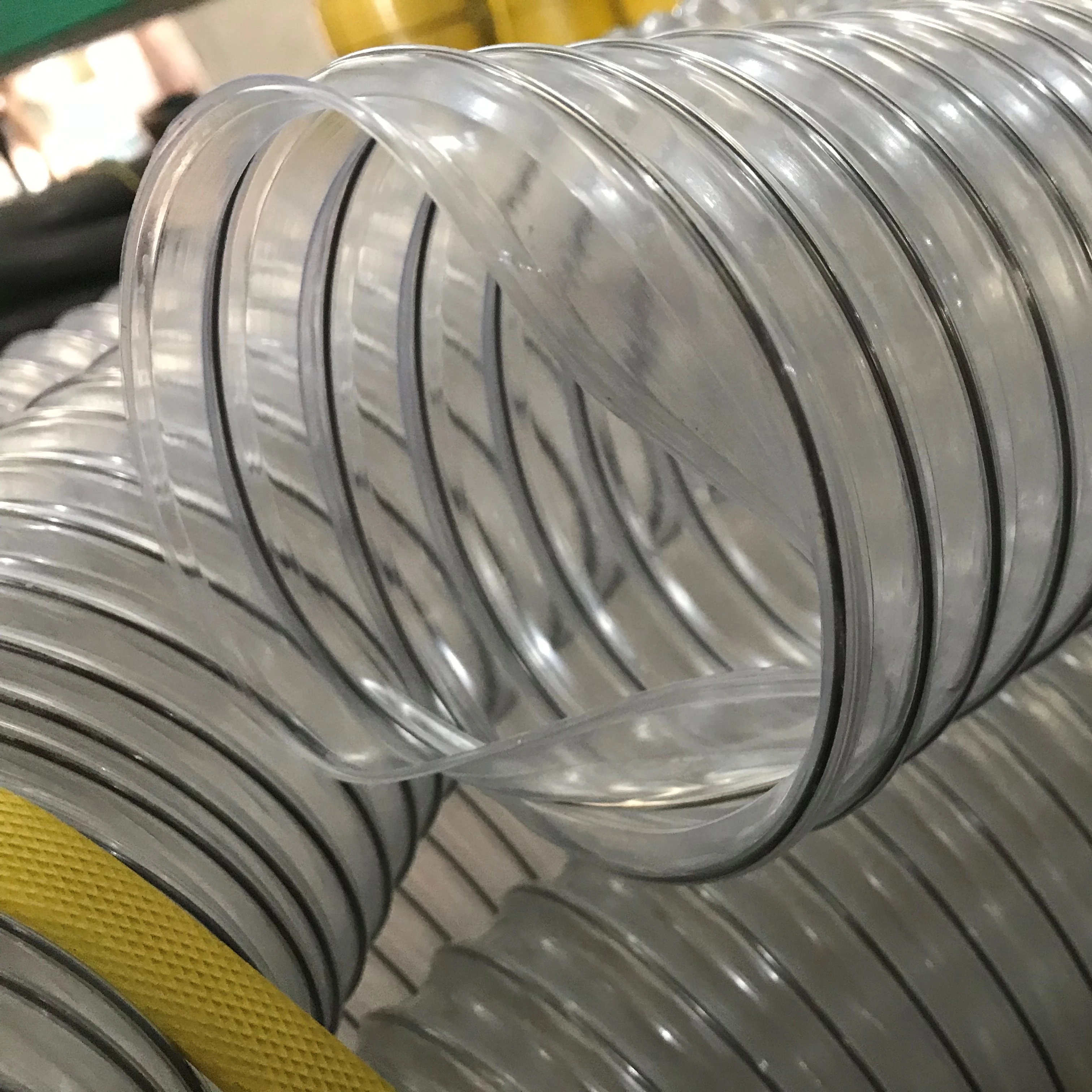 High Pressure Ducting Collection Air Flexible Hose Pipe PVC Spring Hose Spiral Flexible Spring Hose