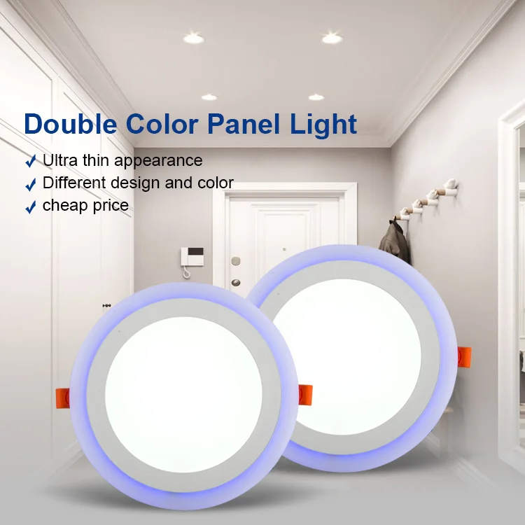 Double Color Changing Adjustable Rgb Skd Oem Ultra Slim Led Panel Light