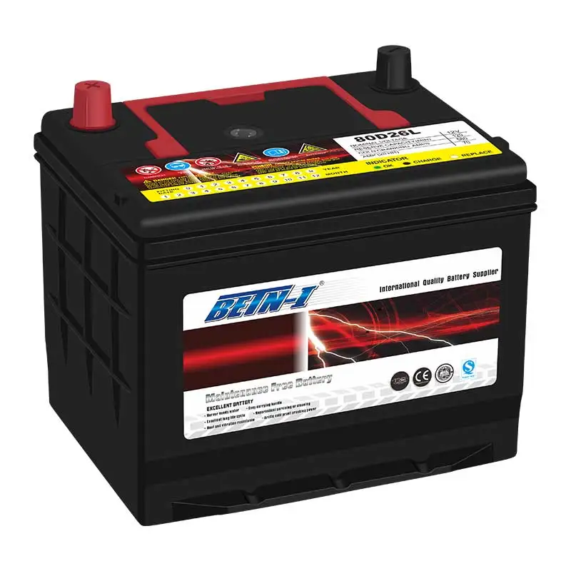 Свинцово-кислотные аккумуляторы Super Start MF80D26L 12 в 70 Ач для запуска автомобиля без обслуживания