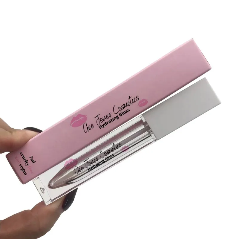 Square Bottle Lip Gloss Tube 7ml custom LOGO