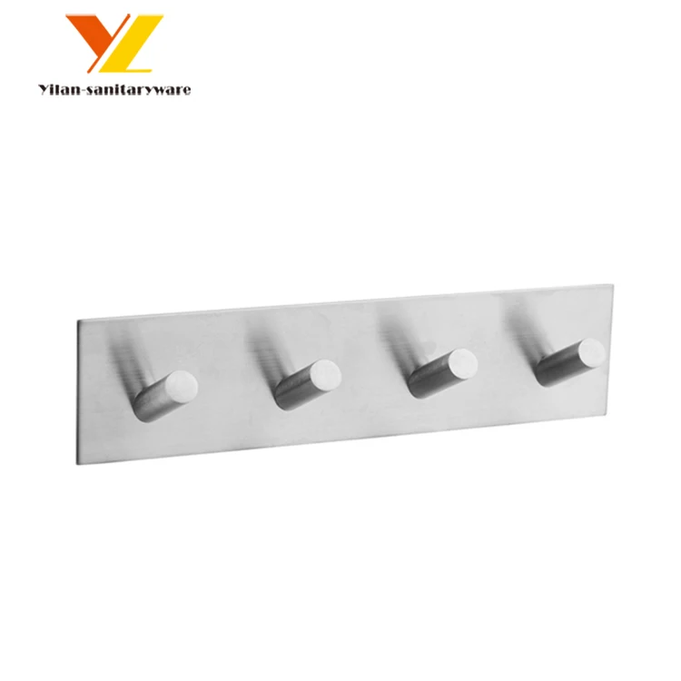 Modern Clothes Hook Bathroom Self Adhesive Stainless Steel Hooks