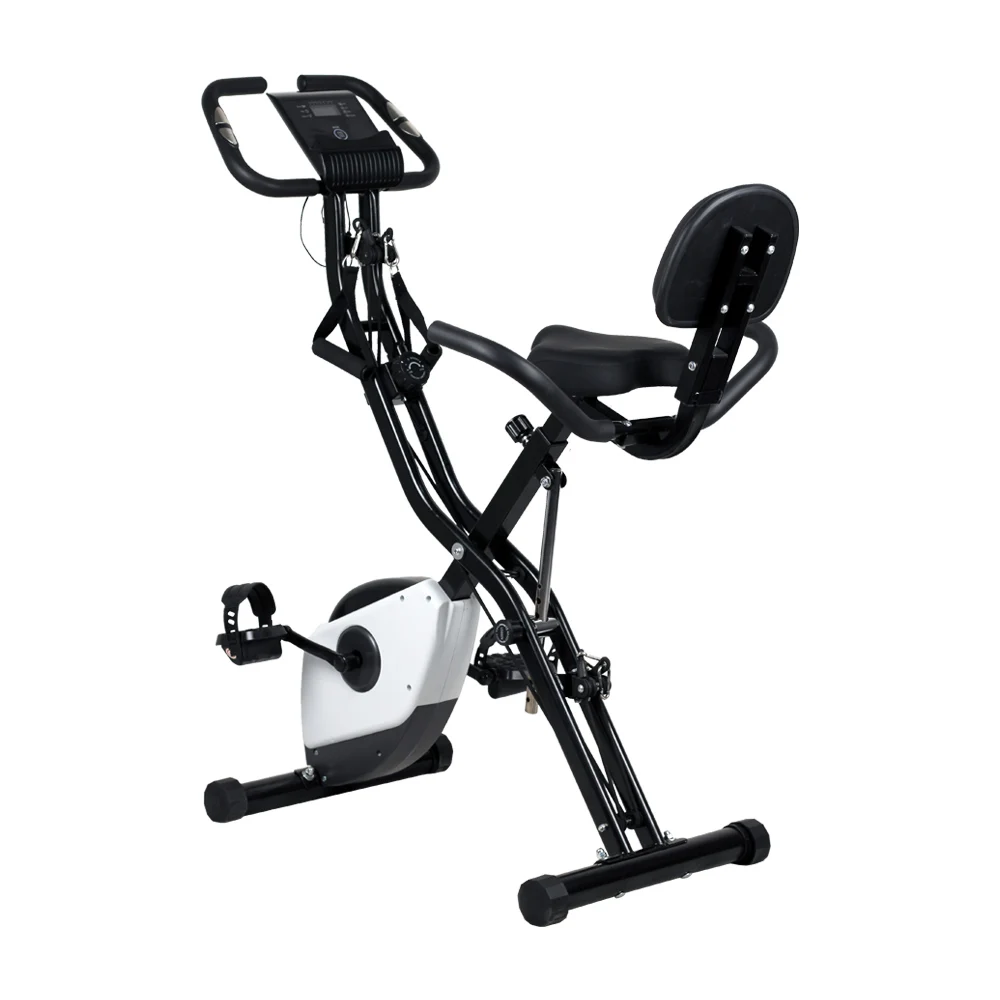 Home Use Indoor X-Bike Steel Dynamic Exercise Pedal Bike with Moving Roller