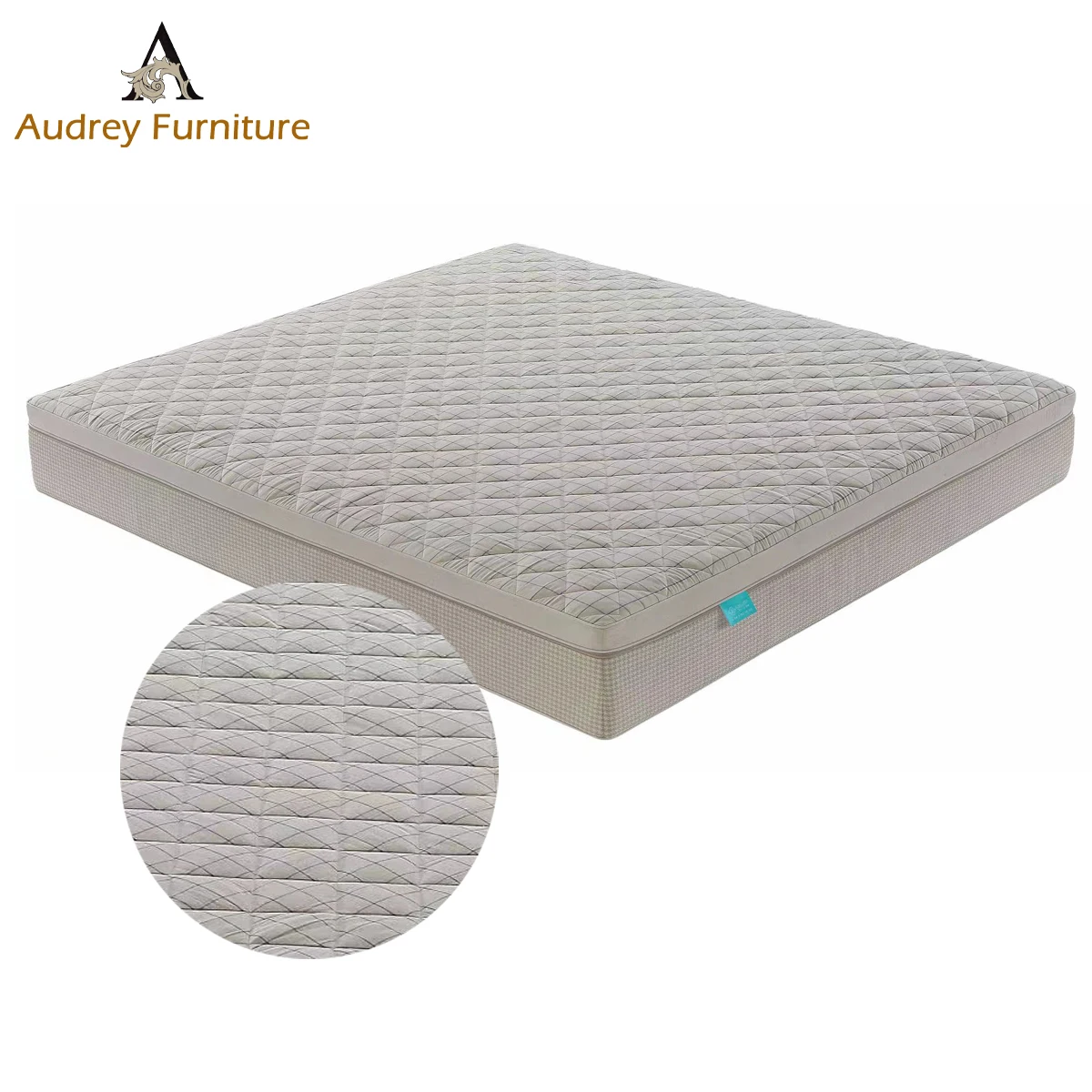 Audrey Modern Top Quality Cotton And Linen Fabric Mattress Houndstooth Cotton And Linen Protective Side Mattress