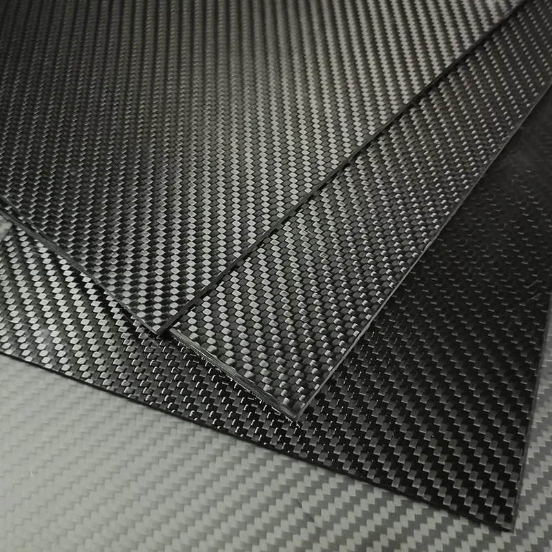 High strength light weight custom sheet 3k twill plain cnc carbon fiber plate