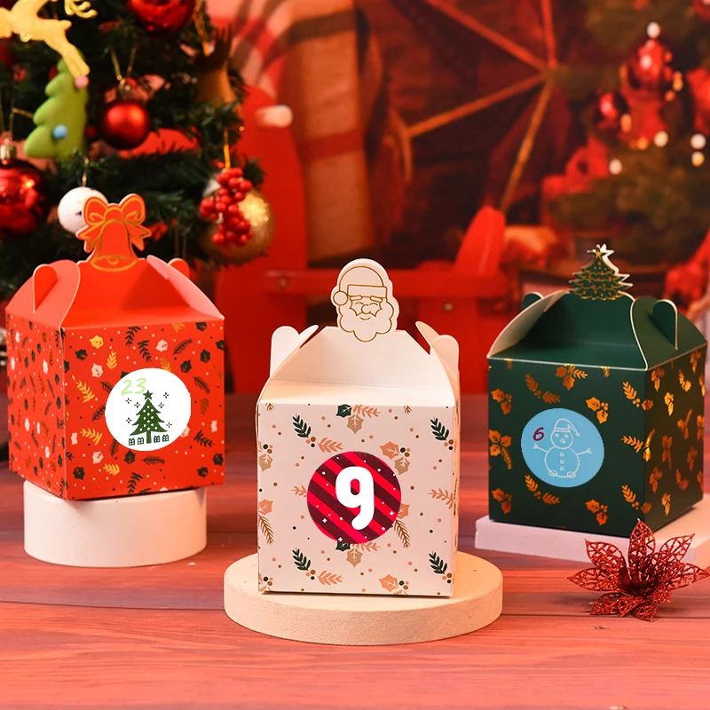 Wholesale Self Adhesive Kiss Cut Christmas Number Stickers Cartoon Promotional Waterproof Custom Sticker Sheet