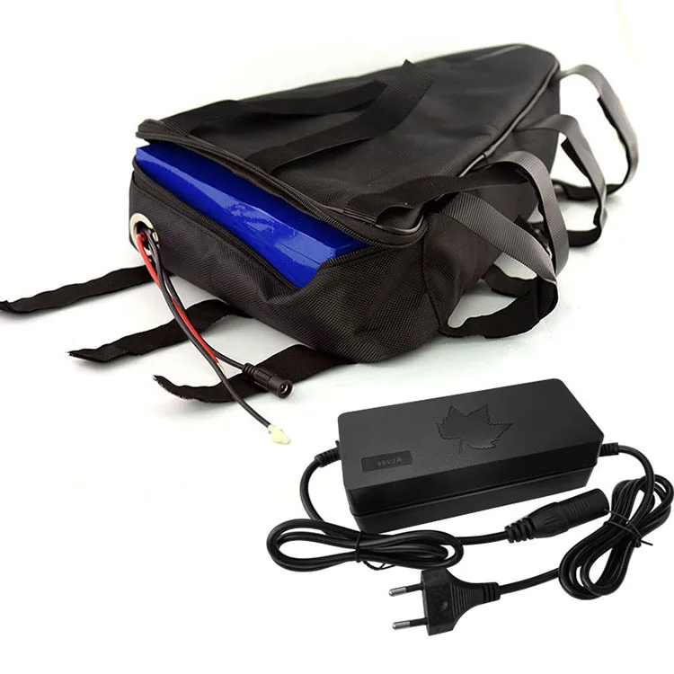 High quality OEM custom 18650 Lithium ion Cell 36V 48V 52V 60 V 72V 10ah 20ah 30ah Triangle pack electric bicycle battery kit