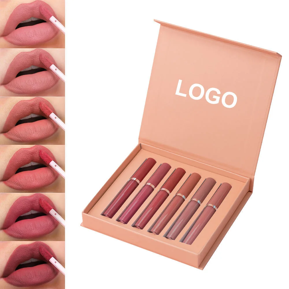 6pcs lipstick Matte lipstick set Long-Lasting Waterproof Makeup Cosmetics Matte Lipstick Set
