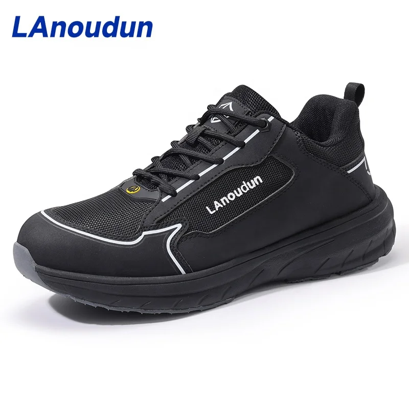 LAnoudun ESD Antistatic safety boots Sports style lightweight EVA outsole steel toe safety boots for men