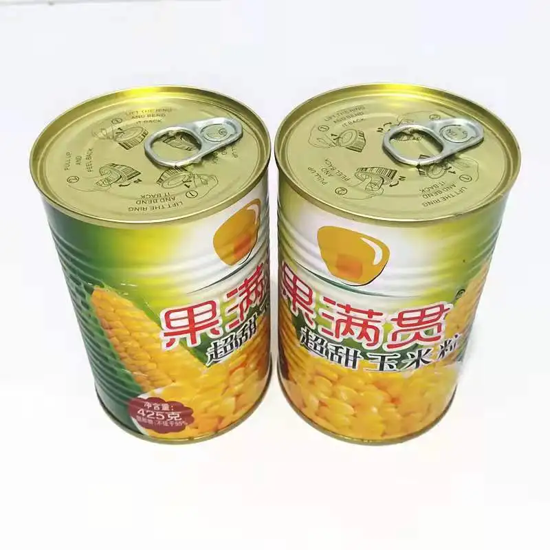 
Wholesale Chinese Halal Natural Food Canned Sweet Corn Bulk Canned Food 
