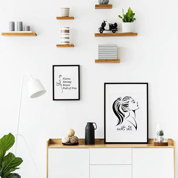 Women Theme Stencils Floral Female Face and Inspirational Quote Stencil for Home Wall