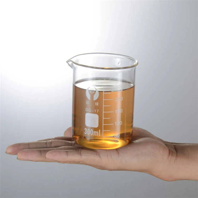 Laboratory wholesale regular size transparent glass beaker flask