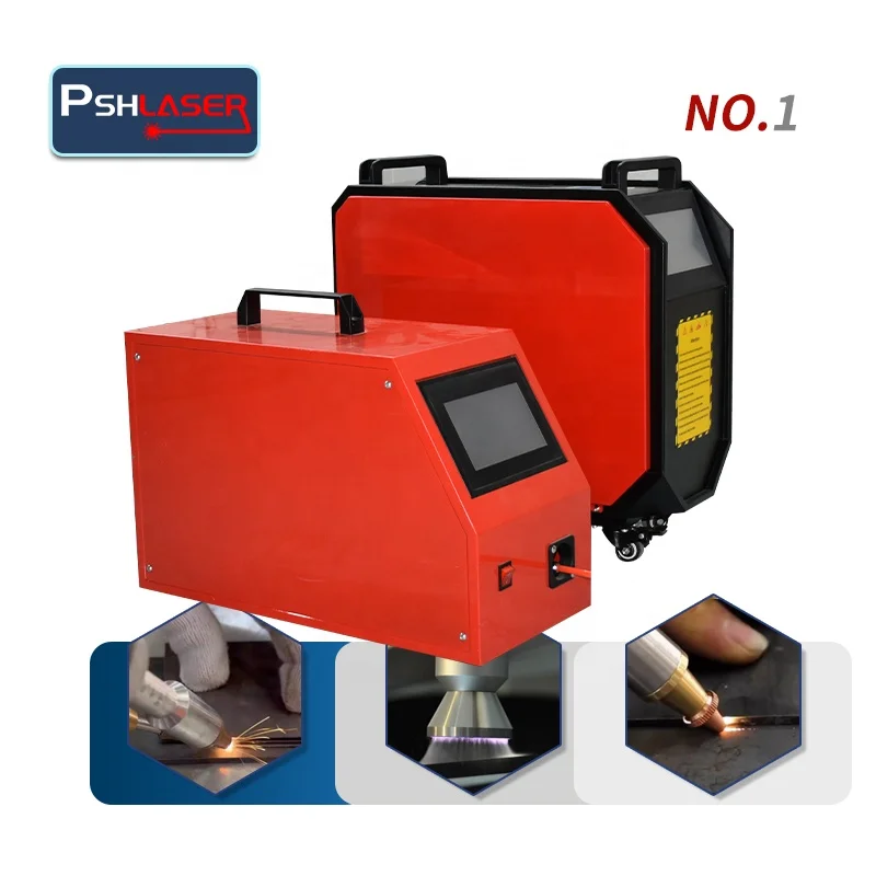 Cutting Cleaning Welding 1000W 1500W 2000w Handheld  Fiber laser  welding air cooling portable  welding machine