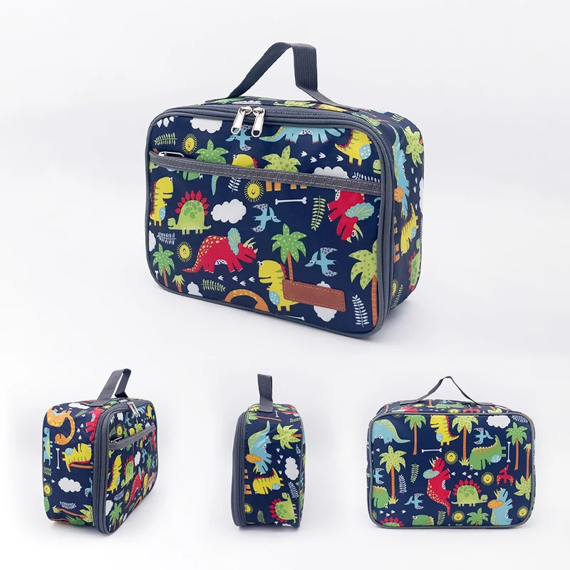 Food Cold Children Kids Lunch Cooler Box Bag For Office School  Foil Tote Insulated Cooler Bag Meal Lunch Bag For Kids