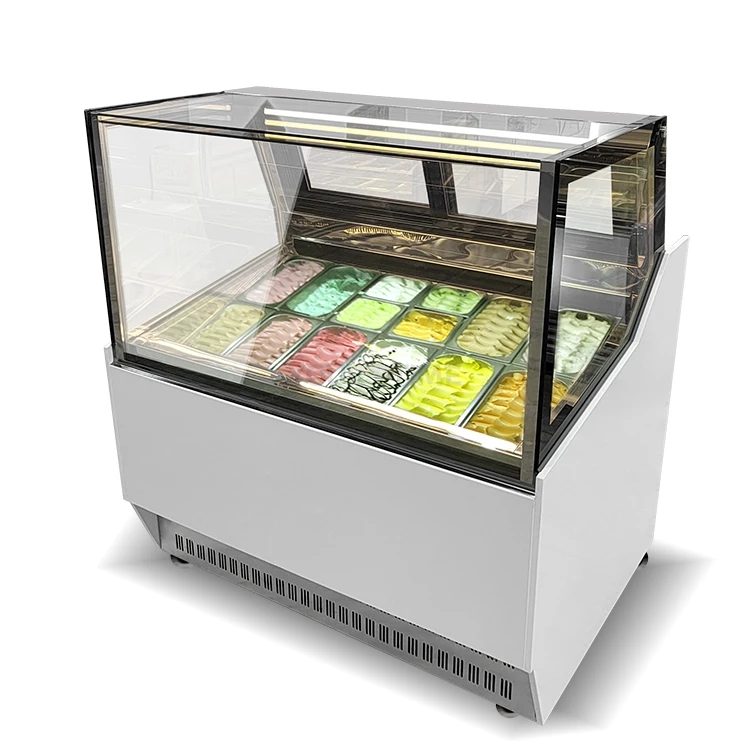 Yourtime Commercial Portable Mini Ice Cream Display Freezer Gelato Cake Display Fridge Small Ice Cream Stick Showcase